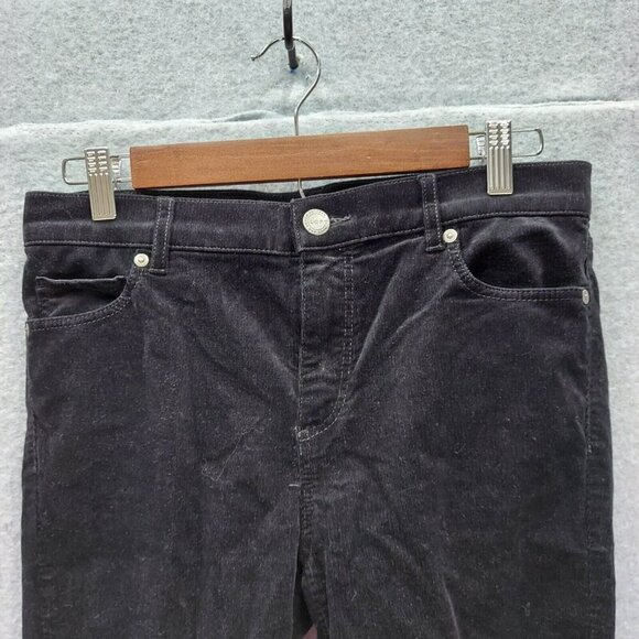 LOFT Ann Taylor Women's Modern Skinny Corduroy Pants-Black-Soft- Size 6 - Picture 2 of 6
